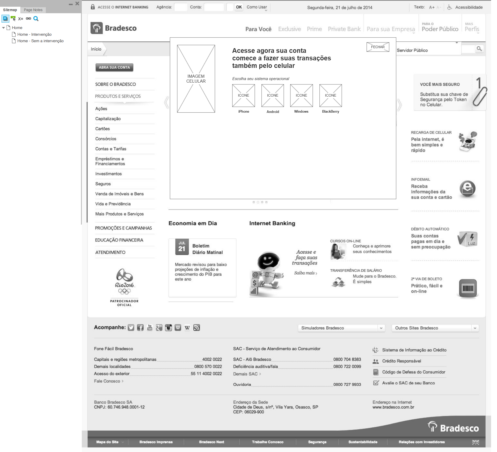 Wireframe / communication review