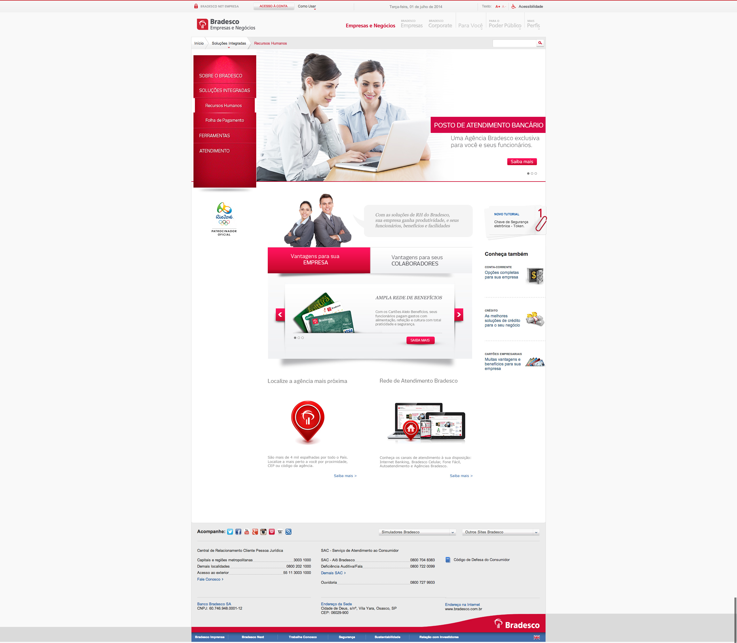 Soluções de RH overview