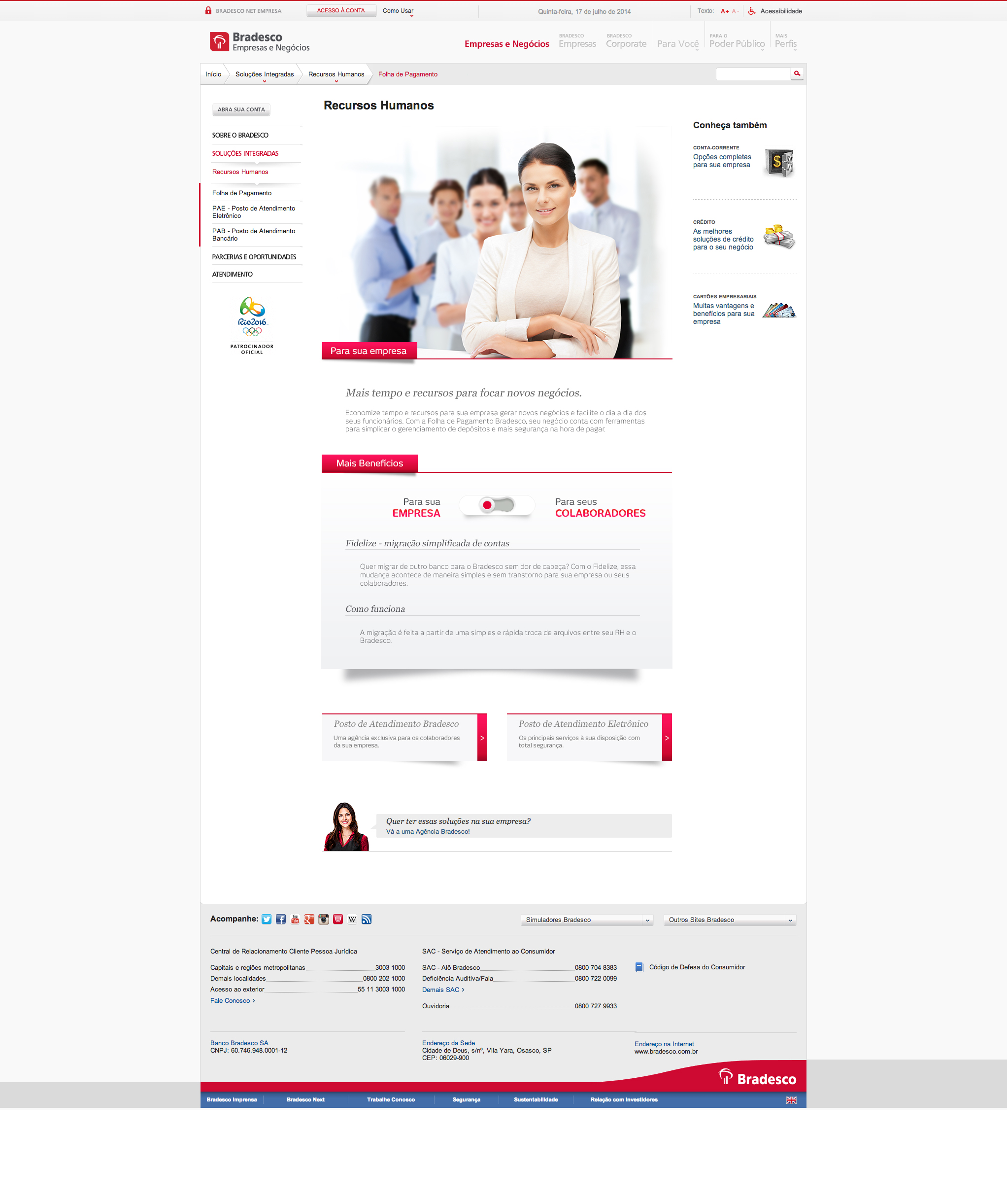 For your company